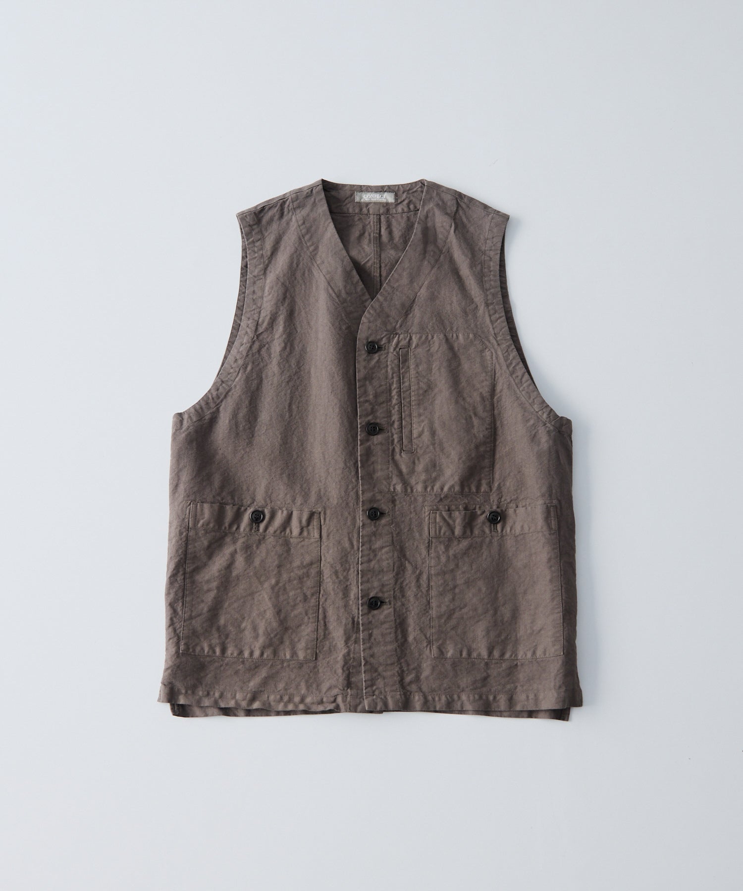 CONFECT / リネン和紙 ガーデナーベスト